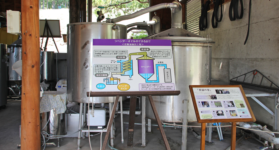 今年の蒸留作業は終わりましたが、実際に使用している蒸留釜がご覧いただけます