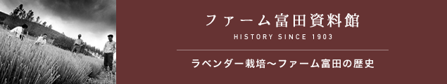 ファーム富田の歴史 | HISTORY SINCE 1903 | ラベンダー栽培〜オリジナル香水誕生秘話